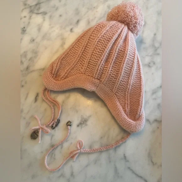 JUICY COUTURE Y2K Pink Cashmere Hat and Glove Set - one size display picture 2